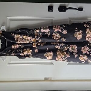 J. Crew Collection Silk & Wool Blend Floral Midi Dress